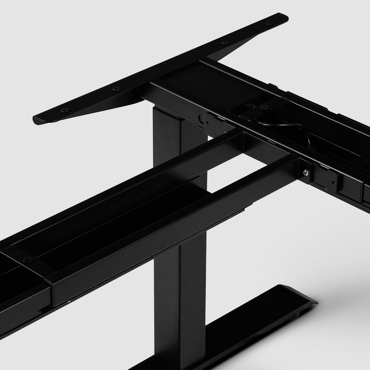 3 Leg Standing Desk Frame Satin Black